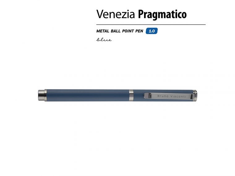 Ручка металлическая шариковая «Venezia Pragmatico» софт-тач — изображение 2