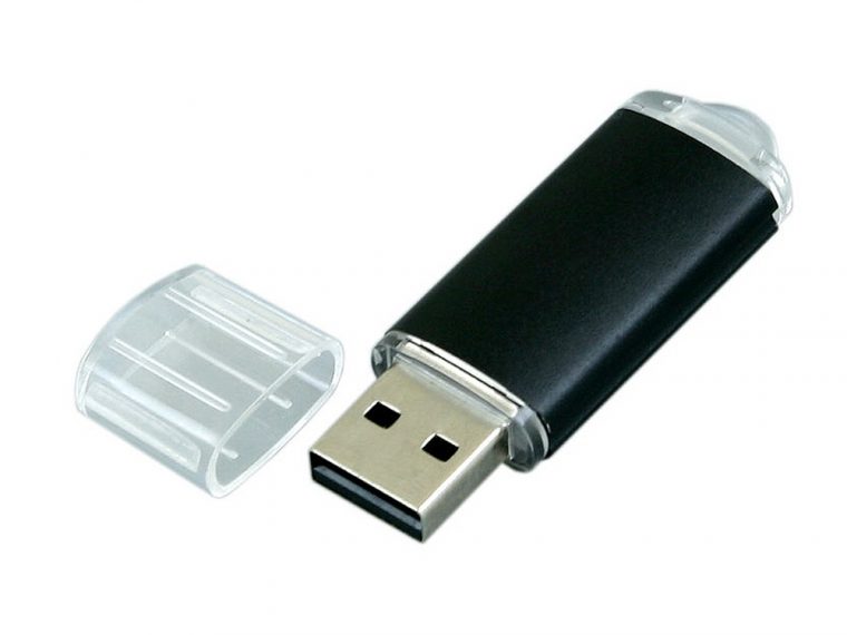 USB 2.0- флешка на 16 Гб с прозрачным колпачком — изображение 2