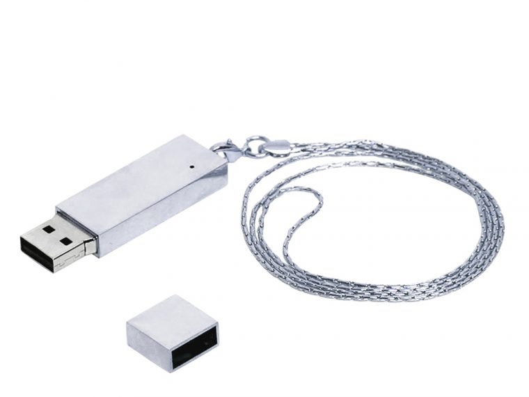 USB 2.0- флешка на 16 Гб в виде металлического слитка — изображение 2