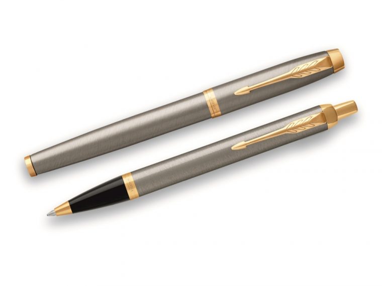 Набор Parker «IM Core Brushed Metal GT»: ручка шариковая, ручка роллер — изображение 2