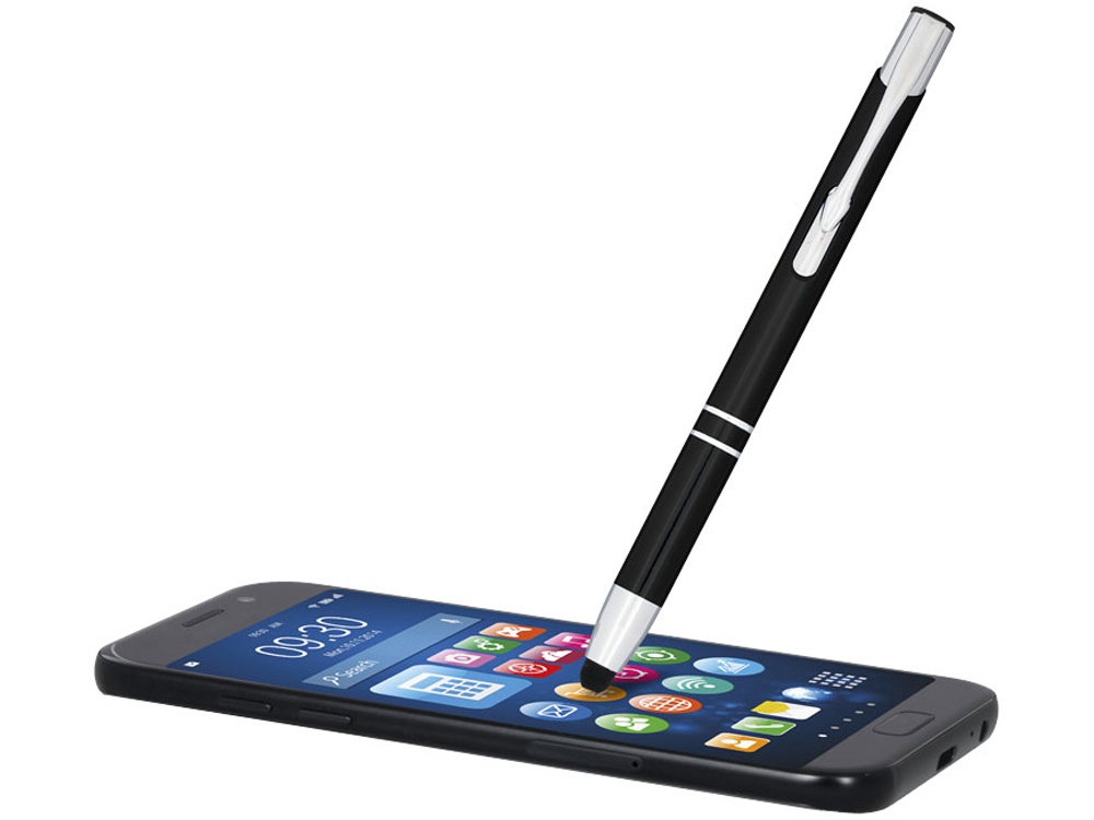 Ручка-стилус металлическая шариковая «Moneta» с анодированным покрытием — изображение 2