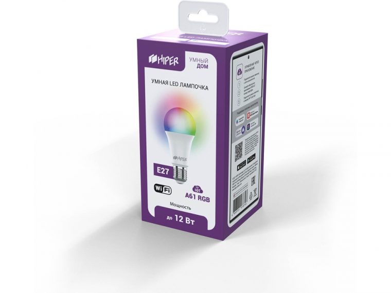 Умная LED лампочка «IoT A61 RGB» — изображение 2