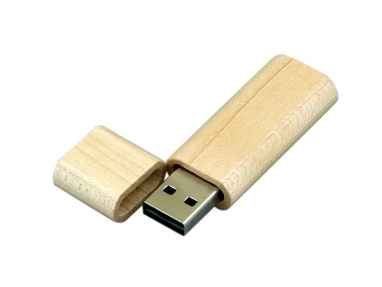 USB 2.0- флешка на 16 Гб эргономичной прямоугольной формы с округленными краями — изображение 2