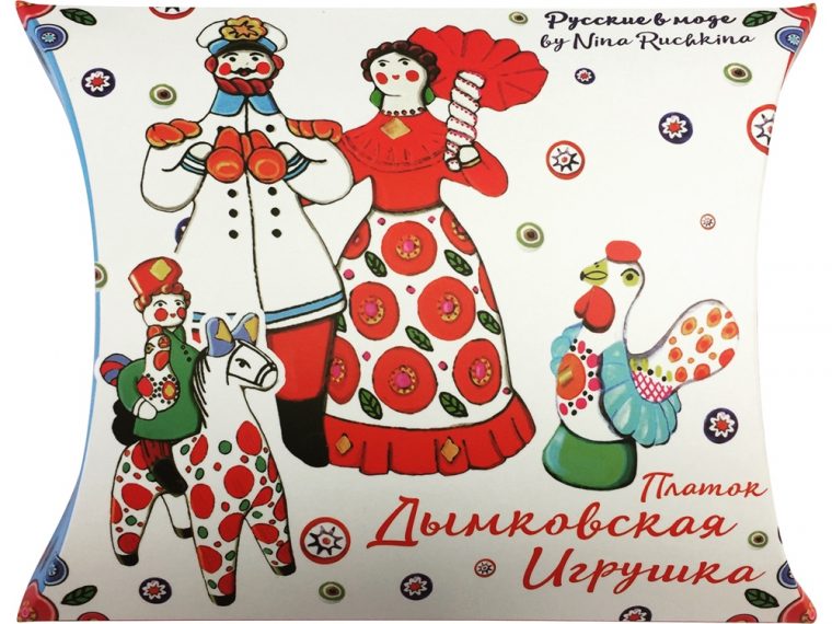 Платок «Дымковская игрушка» — изображение 3