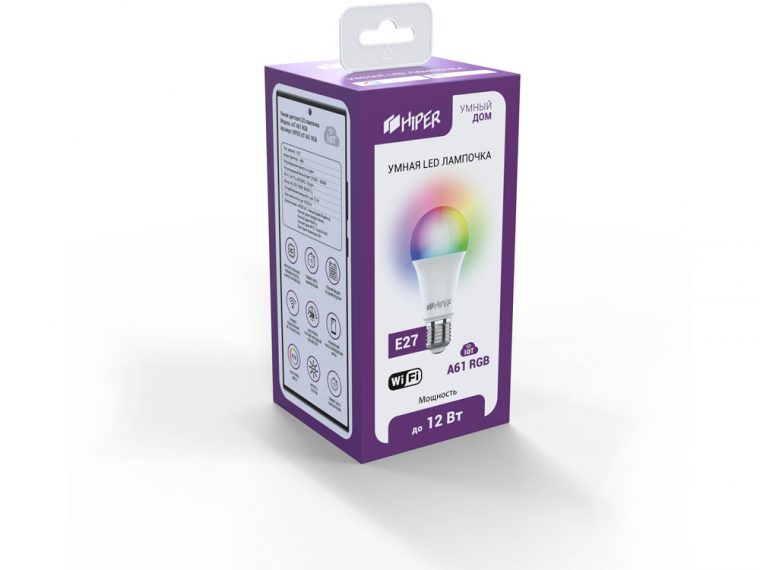 Умная LED лампочка «IoT A61 RGB» — изображение 3