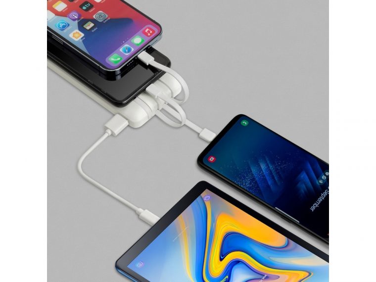 Внешний аккумулятор с дисплеем и встроенными кабелями VA2210, 10000 mAh — изображение 12