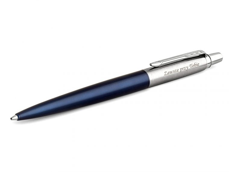 Набор из 2х ручек в подарочной коробке: Parker «Jotter Essential, Royal Blue CT и Parker Jotter Essential, St. Steel СT» — изображение 4