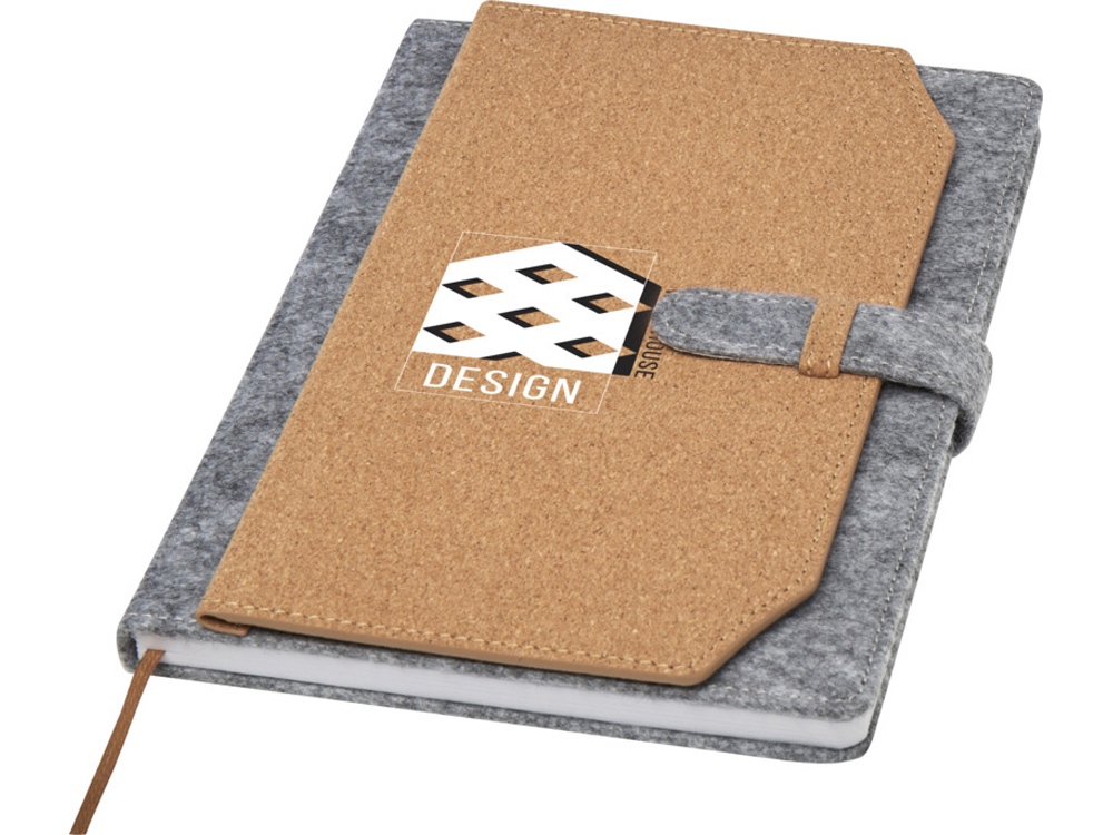 Блокнот A5 «Viviana» из переработанного фетра и пробкового дуба — изображение 4