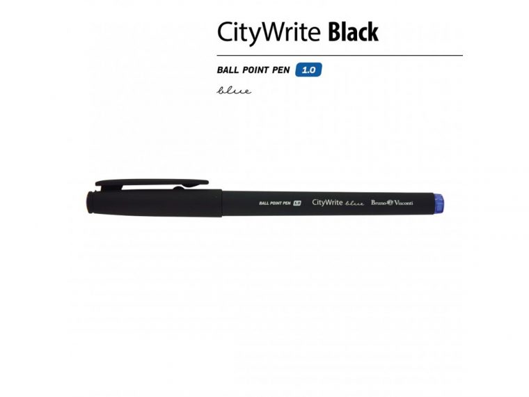 Ручка пластиковая шариковая «CityWrite Black» — изображение 2