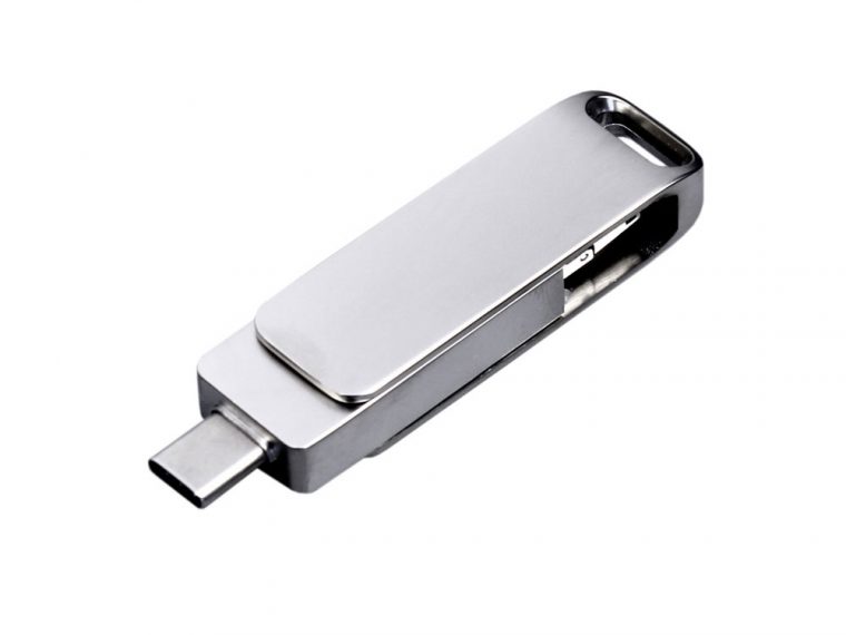 USB 2.0-флешка на 16 Гб 3-в-1 с разъемами Micro USB и USB-C — изображение 2