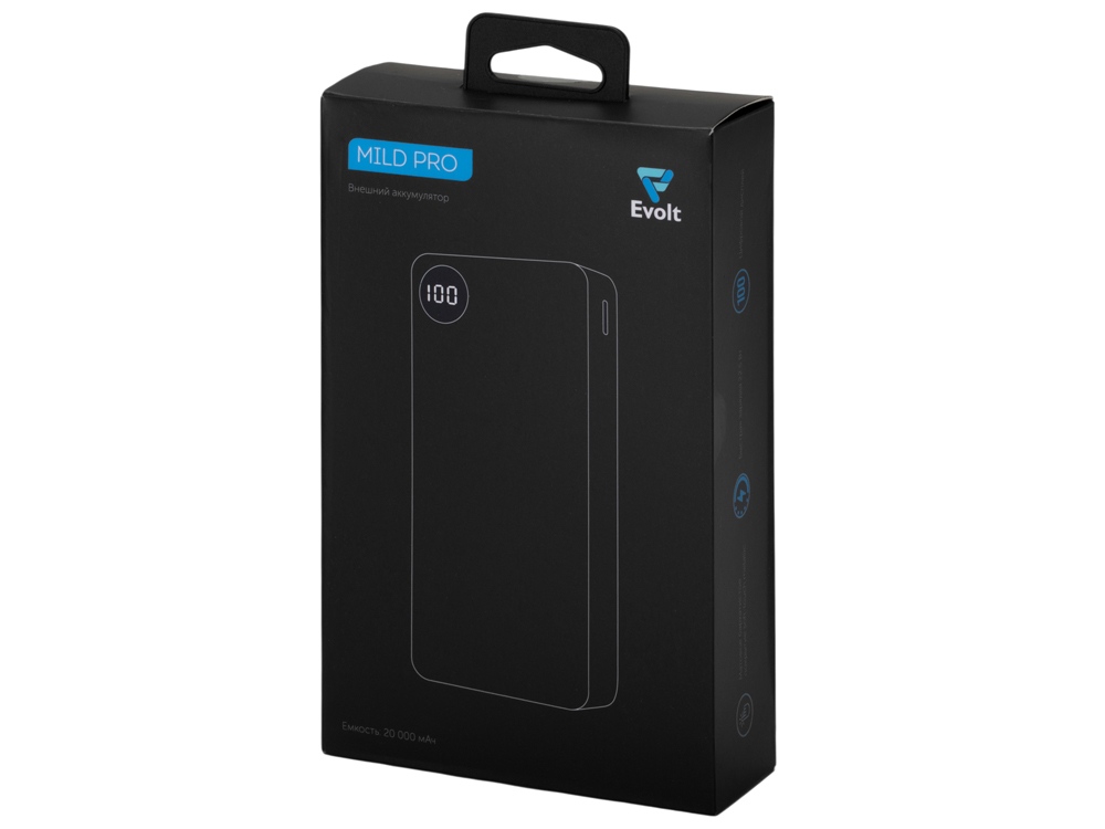 Внешний аккумулятор «Mild Pro» c быстрой зарядкой QC/PD, металлик soft-touch, 20 000 mAh — изображение 10