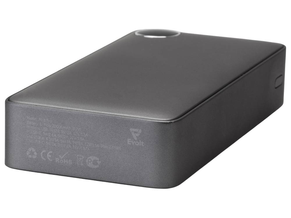 Внешний аккумулятор «Mild Pro» c быстрой зарядкой QC/PD, металлик soft-touch, 20 000 mAh — изображение 7