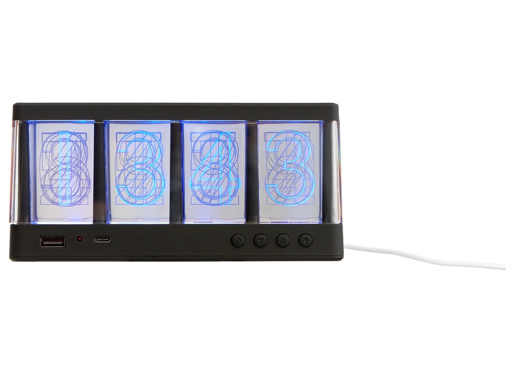 Часы с LED-подсветкой и беспроводной зарядкой «Cyber», 10 Вт — изображение 3