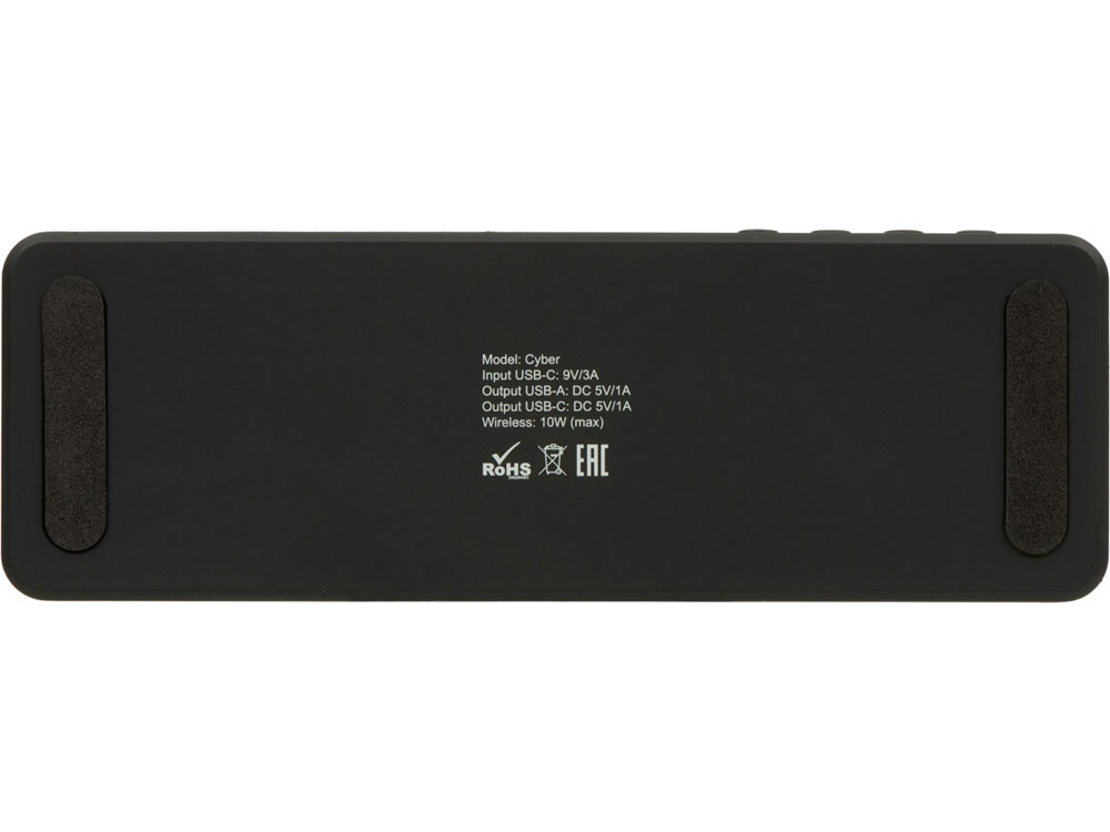 Часы с LED-подсветкой и беспроводной зарядкой «Cyber», 10 Вт — изображение 4