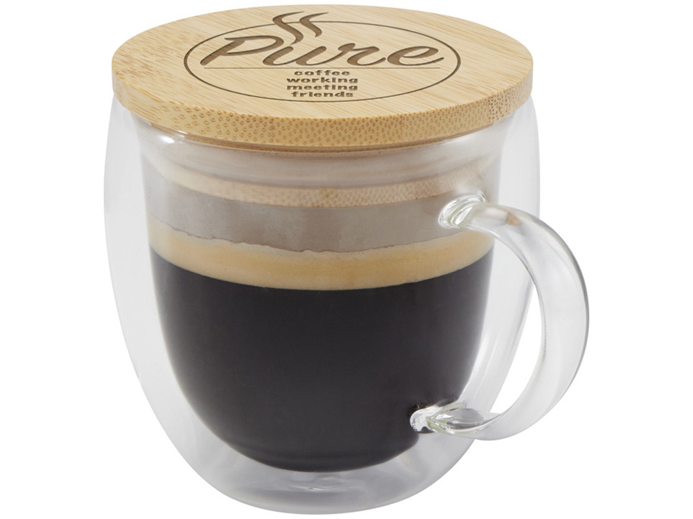Кружка с бамбуковой крышкой «Lenora» — изображение 5