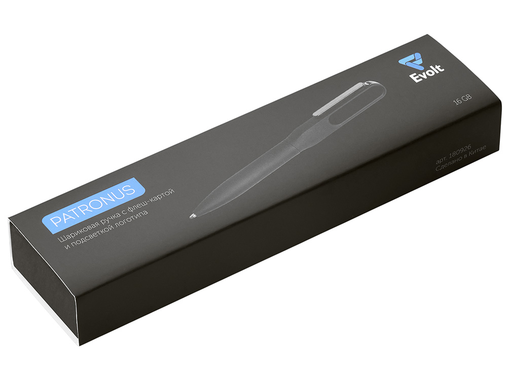 Ручка шариковая металлическая «Patronus» с флеш-картой на 16 Гб — изображение 11