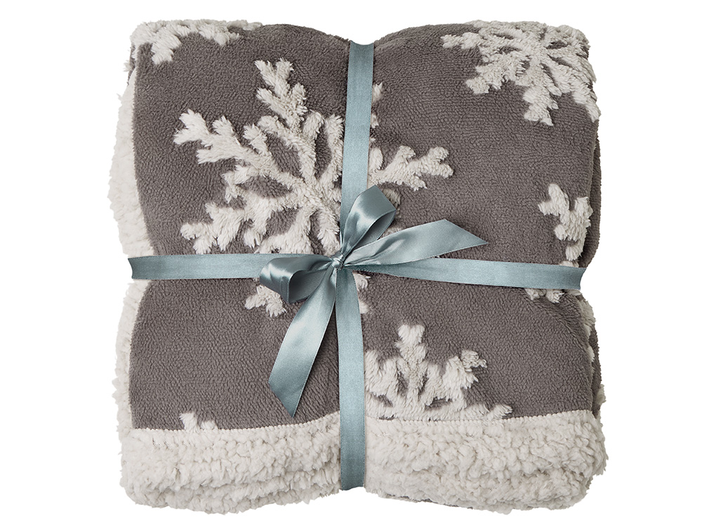 Плед Snowflake новогодний с капюшоном — изображение 11