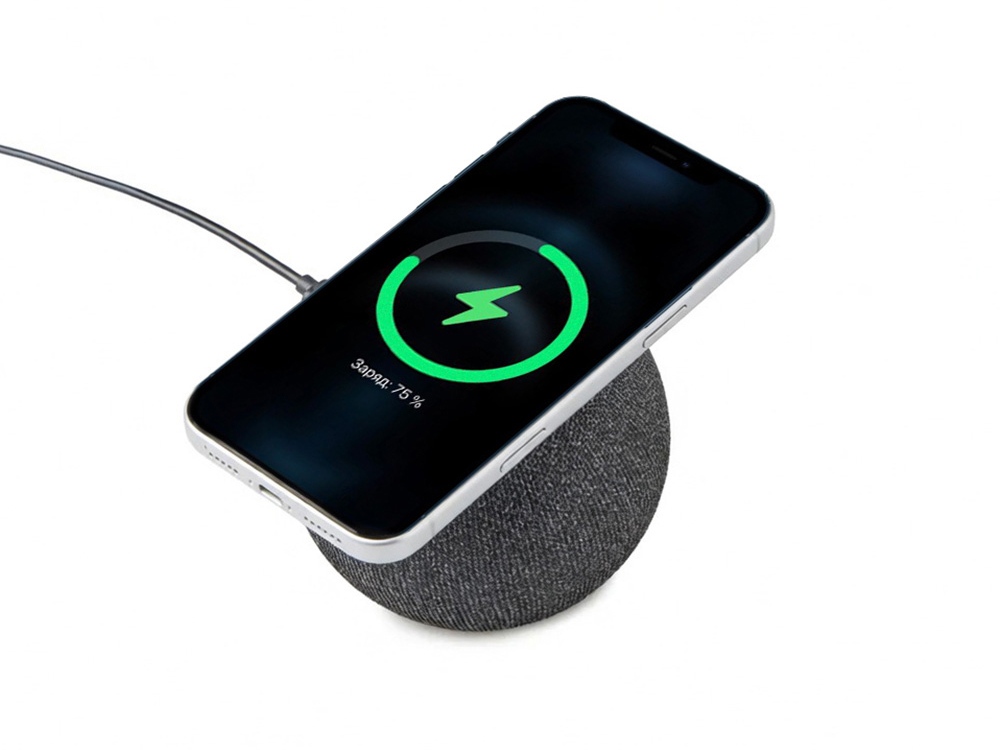 Портативная колонка с беспроводной зарядкой «Ареа», 5 Вт — изображение 8