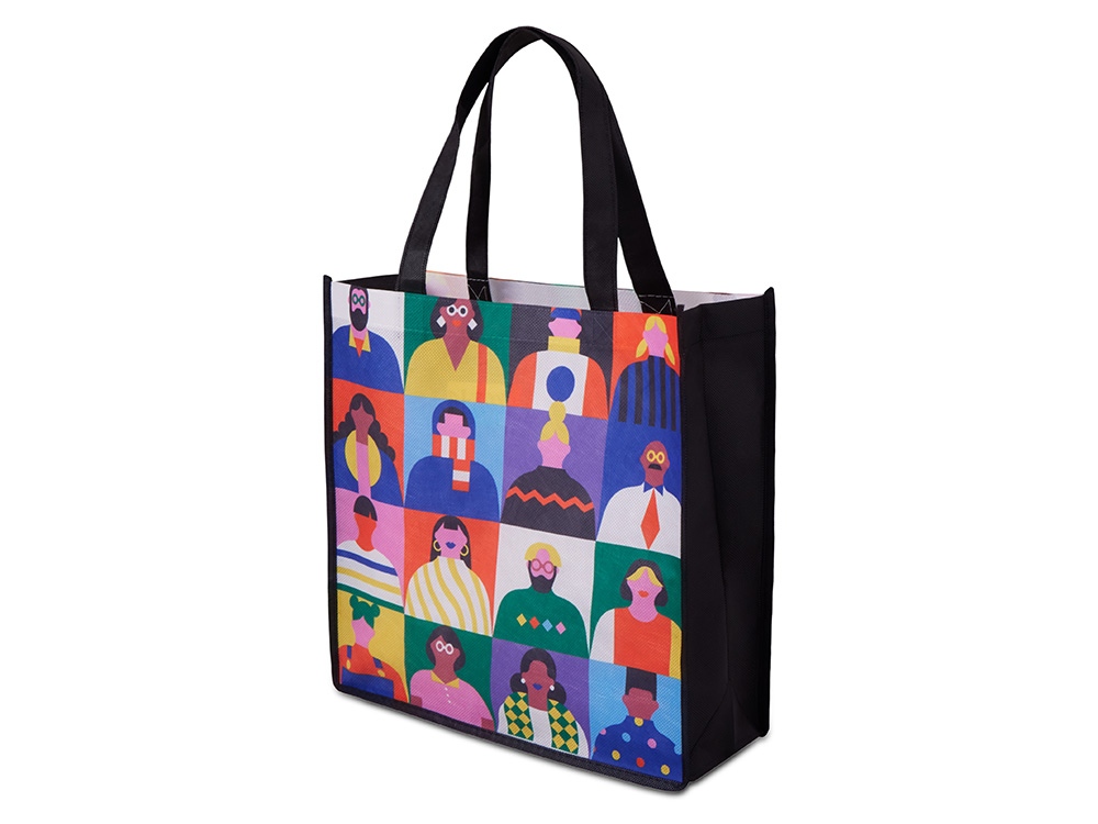 Сумка для шопинга с донной складкой и ручкой из нетканого PET материала — изображение 3