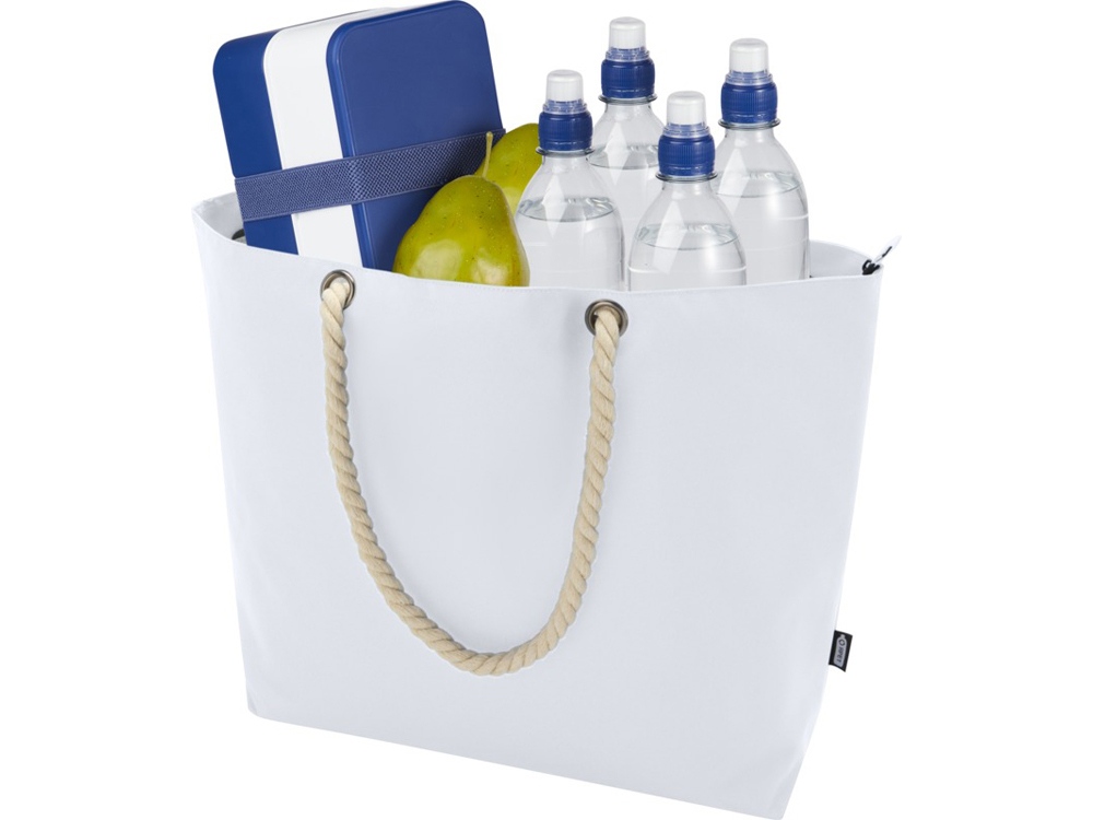 Пляжная сумка-холодильник Panama GRS из переработанных материалов с ручками-шнурками — изображение 5