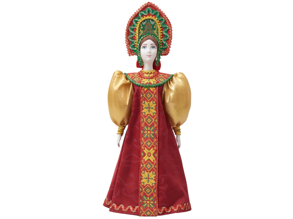 Подарочный набор: кукла фарфоровая, чай "Малина с мятой" — изображение 7