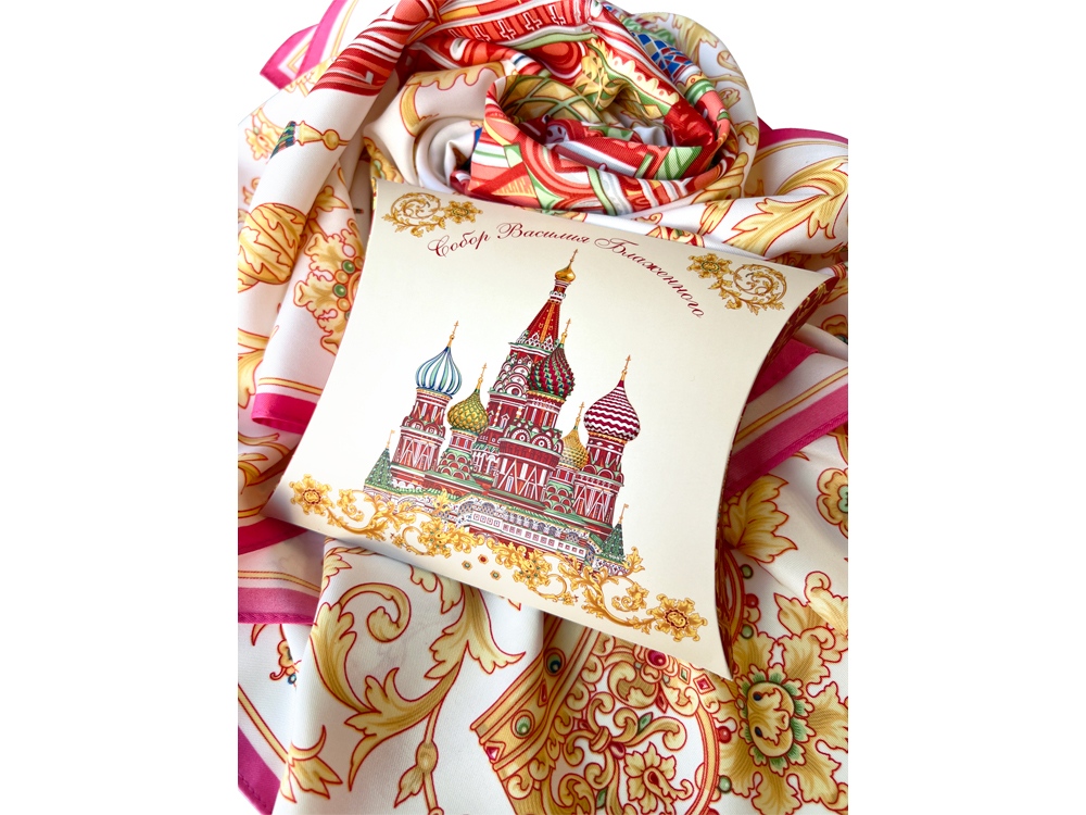 Платок «Собор Василия Блаженного» — изображение 6