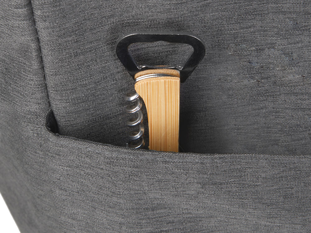 Набор для пикника Fabar сумка-холодильник и бамбуковый столик на ножках — изображение 5