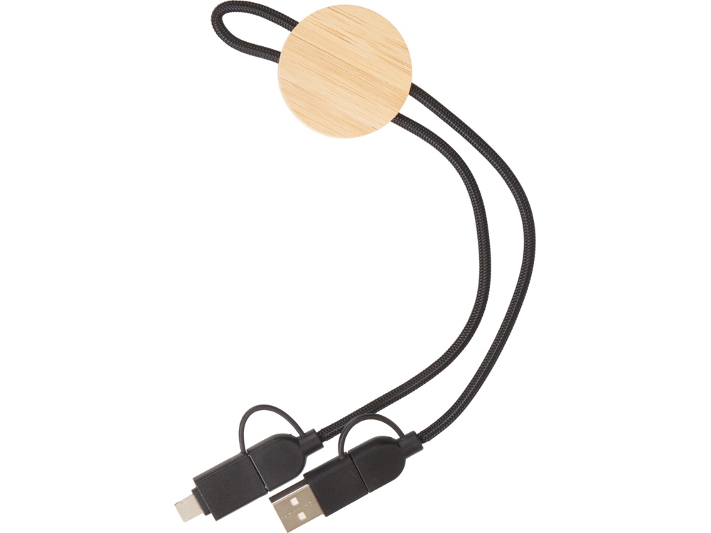 Универсальный зарядный кабель из переработанных ПЭТ и ТПЕ «Acalypha», быстрая зарядка 25 Вт — изображение 3