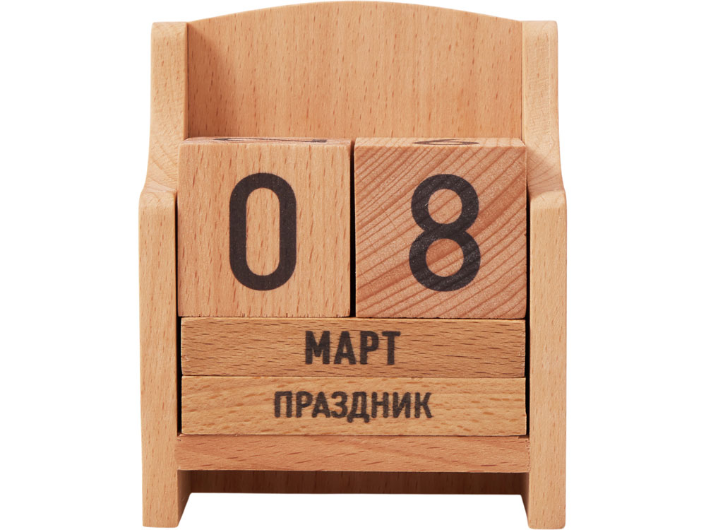 «Вечный» календарь из бука — изображение 2