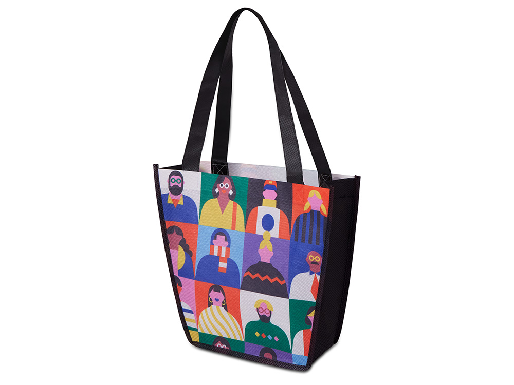 Сумка для шопинга с донной складкой и ручкой из нетканого PET материала — изображение 3