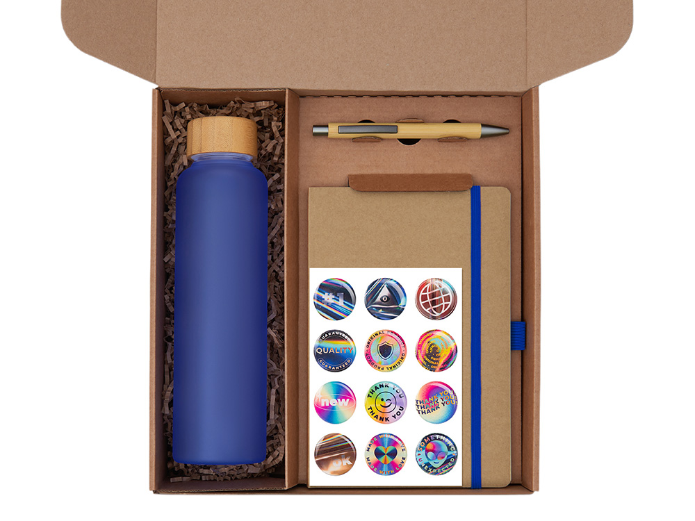 Набор «Wooden» с бутылкой, блокнотом, ручкой и подставкой для телефона — изображение 2