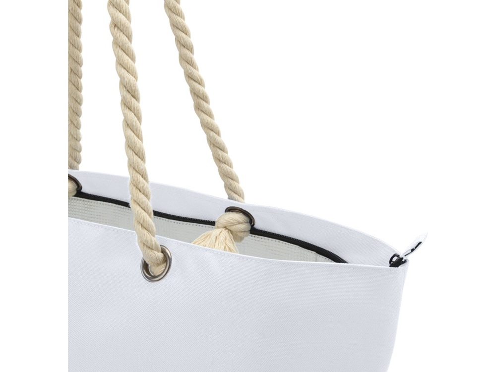 Пляжная сумка-холодильник Panama GRS из переработанных материалов с ручками-шнурками — изображение 6