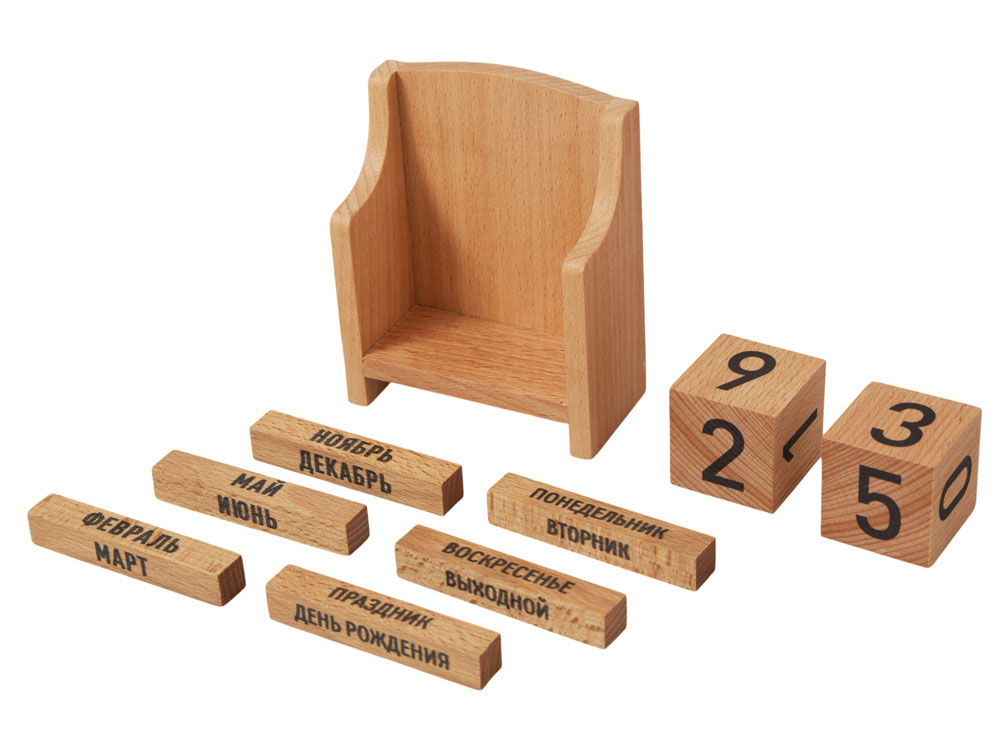 «Вечный» календарь из бука — изображение 3