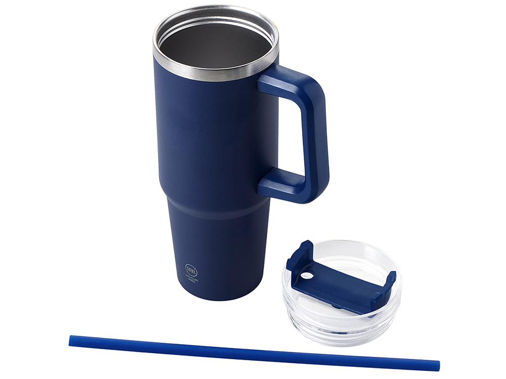 Термокружка «Крэнстон» с трубочкой и поворотной крышкой, 850 мл — изображение 2