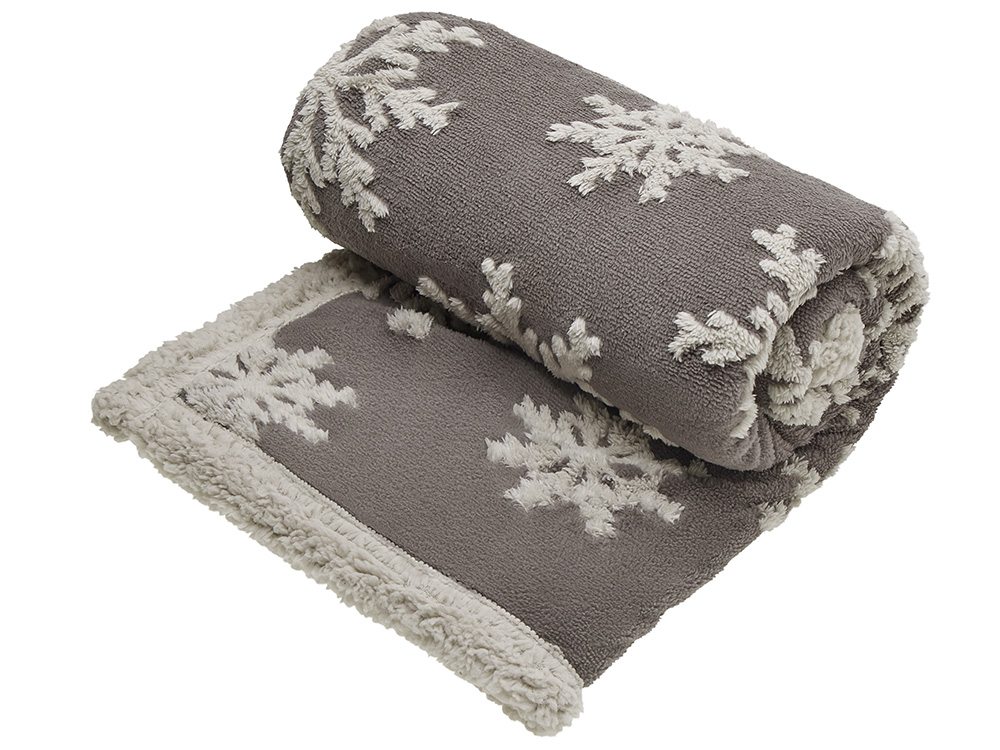 Плед Snowflake новогодний с капюшоном — изображение 2