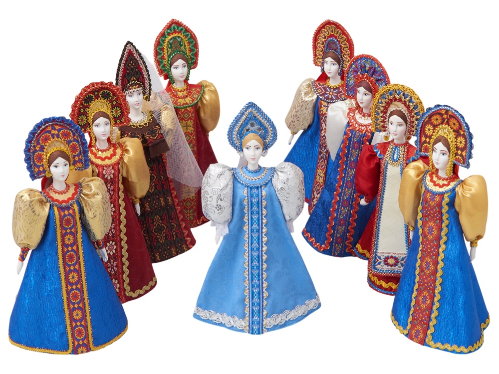 Подарочный набор: кукла фарфоровая, чай "Малина с мятой" — изображение 6