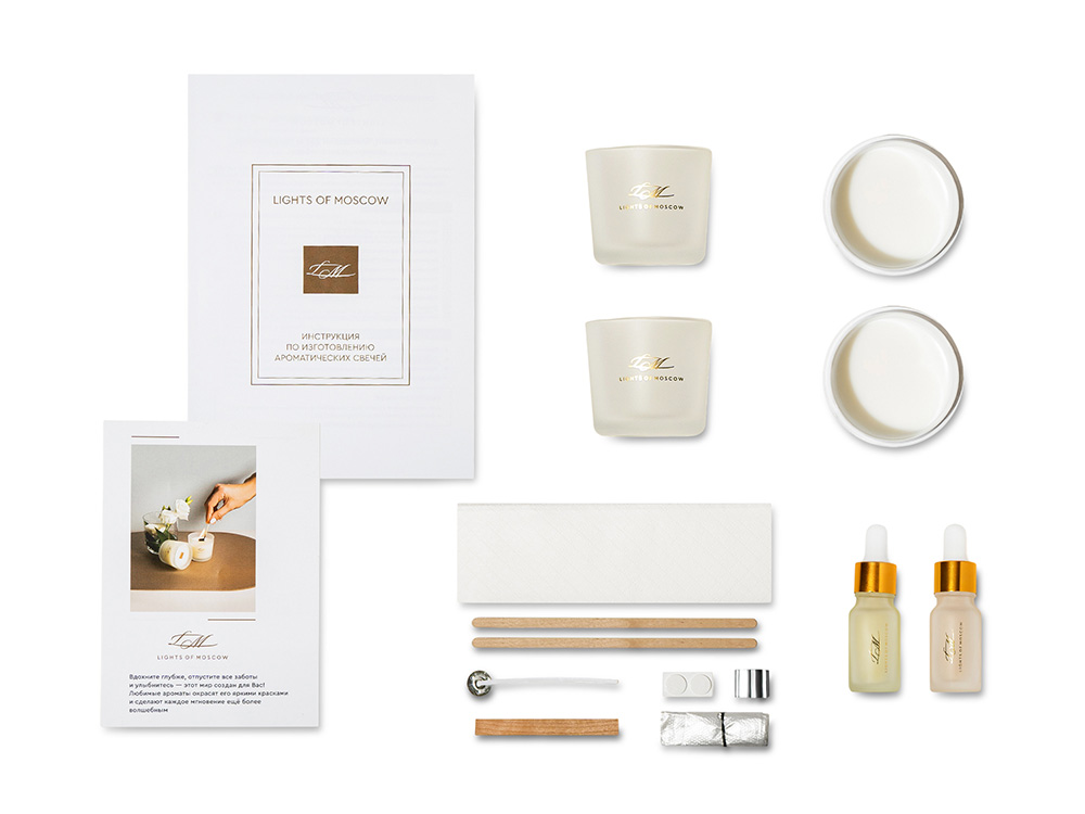 Набор для создания 2-х ароматических свечей: имбирный пряник, рождественская елка — изображение 4