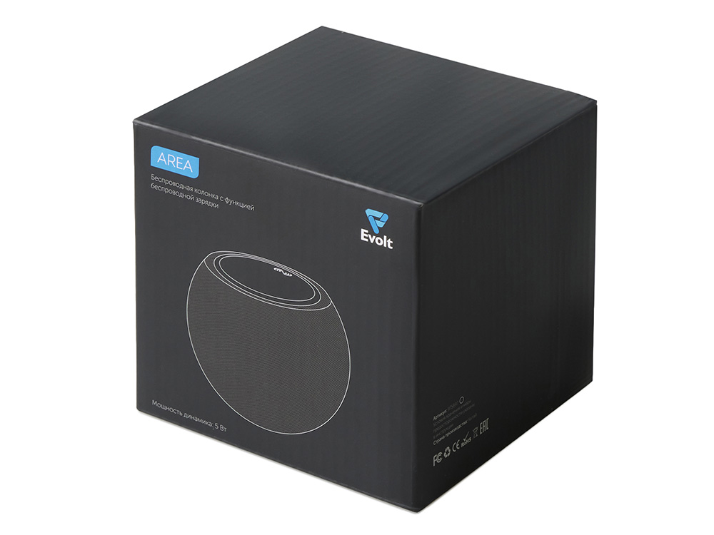 Портативная колонка с беспроводной зарядкой «Ареа», 5 Вт — изображение 10