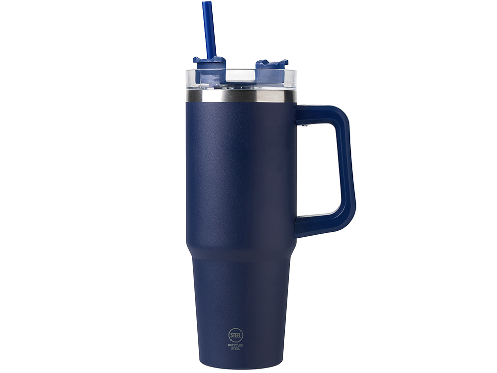 Термокружка «Крэнстон» с трубочкой и поворотной крышкой, 850 мл — изображение 3