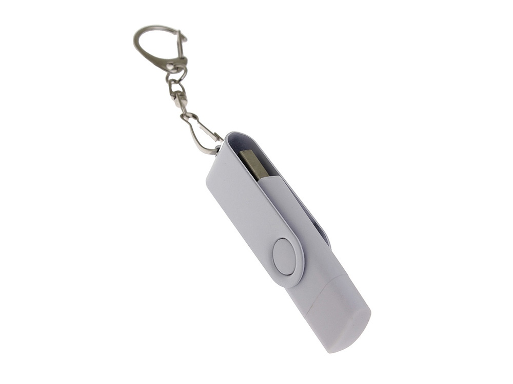 USB 3.0- флешка на 16 Гб с поворотным механизмом и дополнительным разъемом Type-C — изображение 2