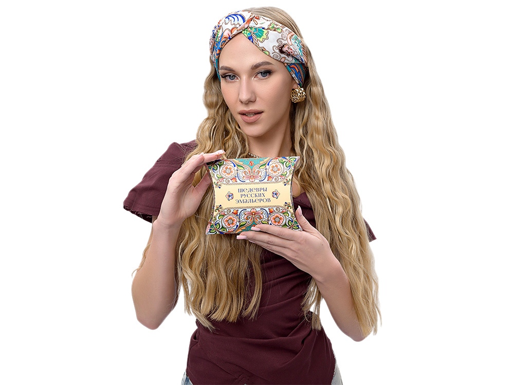 Платок «Шедевры русских эмальеров» — изображение 6