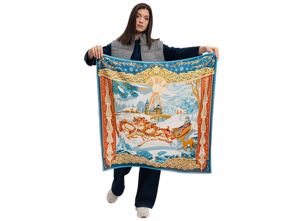 Платок «Русская зима» — изображение 4