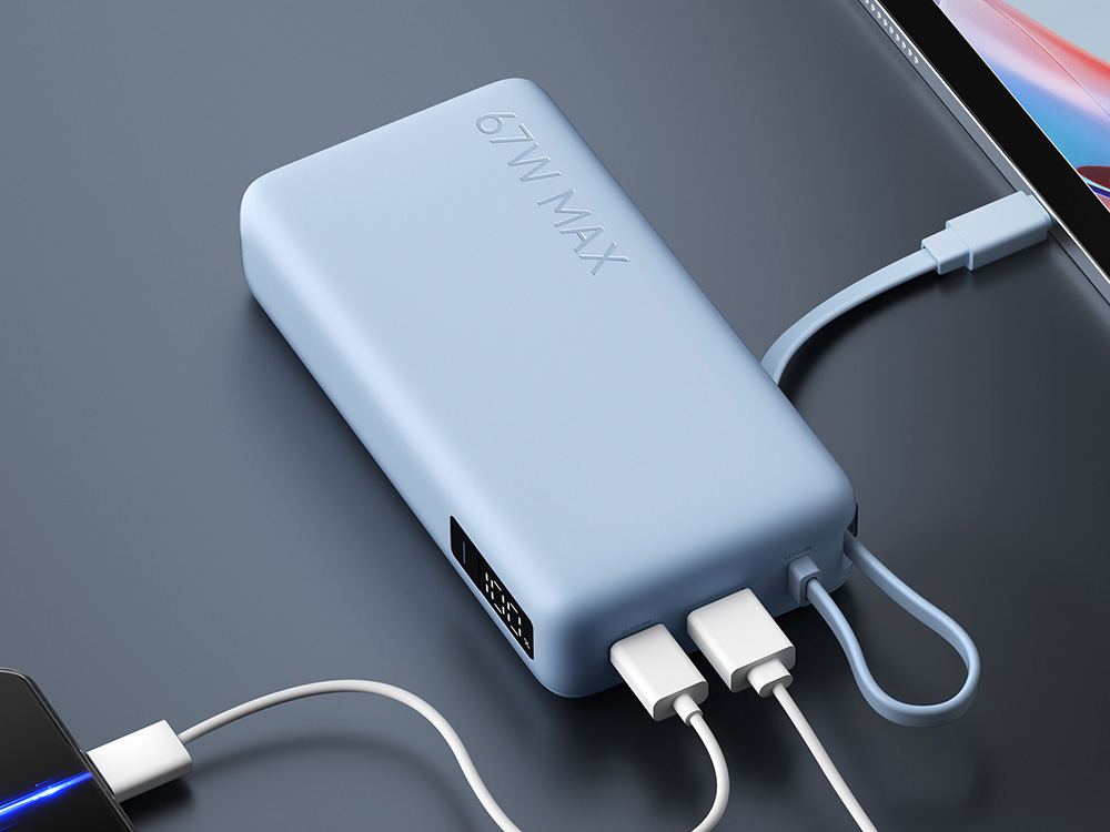 Внешний аккумулятор со встроенным кабелем Xiaomi 67W Power Bank (Integrated Cable), 20000 мАч — изображение 9