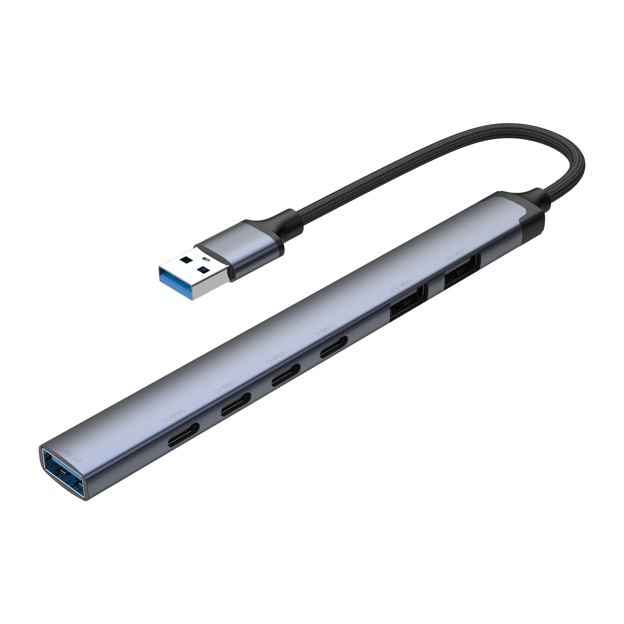 USB-хаб USB-A 3.0 + 2xUSB-A 2.0 + 4xUSB-C — изображение 2