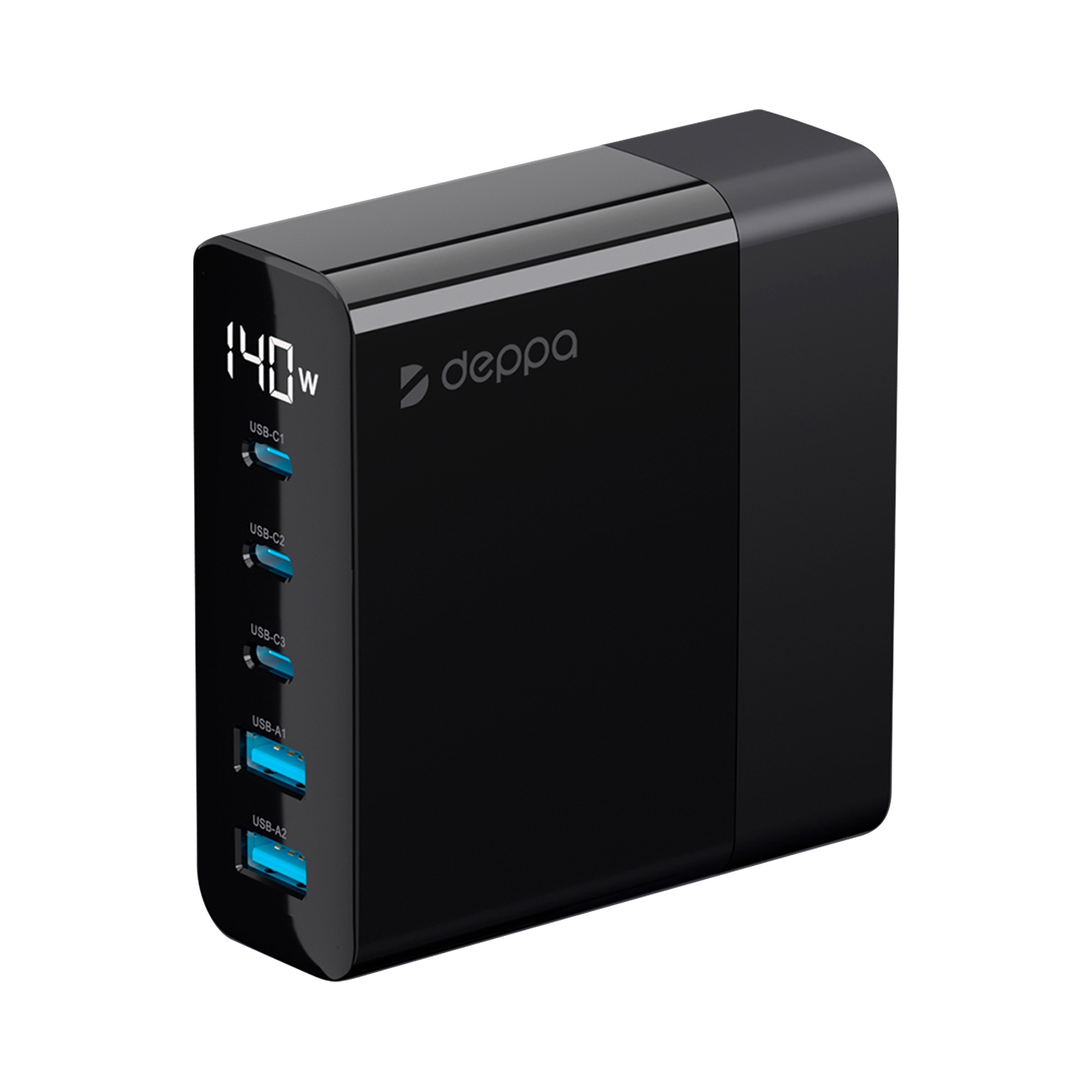 Зарядная станция 3xUSB Type-C, 2xUSB, PD, QC, 140Вт — изображение 2
